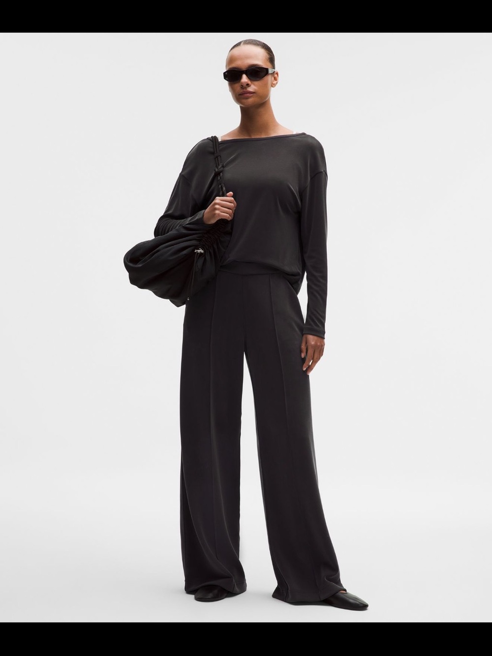 lululemon athletica Black Wide Leg Pants